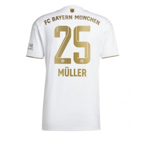 Bayern Munich Thomas Muller #25 Bortedrakt 2022-23 Kortermet
